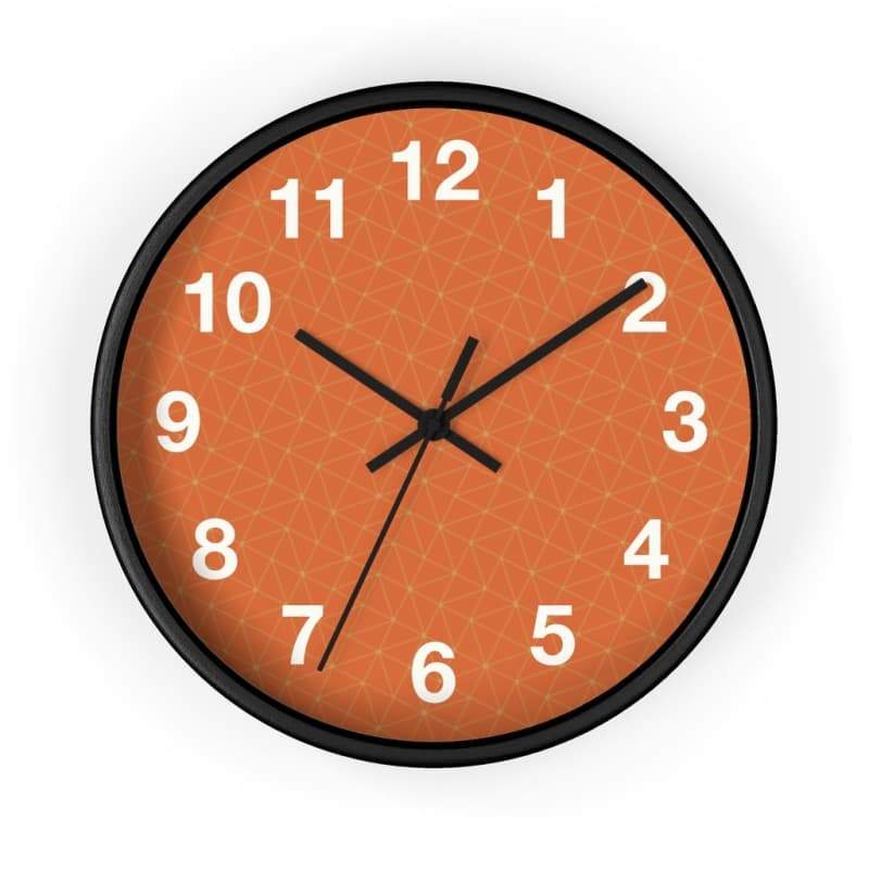Abby Wall Clock - 10 / Black / Black - Home Decor Art & Wall Decor, Black, Clock, Design, New Made 