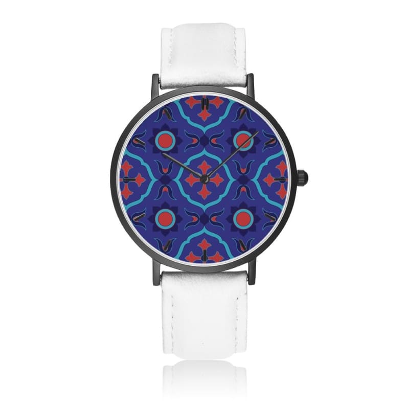 Ado Leather Wrist Watch CW11 - White / Ado Leather Wrist Watch CW11 - diameter - 33mm - Wrist Watch