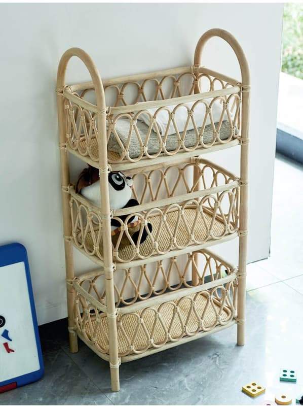 Alice Book Shelf - Book Shelf bathroom, book shelf, bookshelf, rattan, toiletries Made in USA