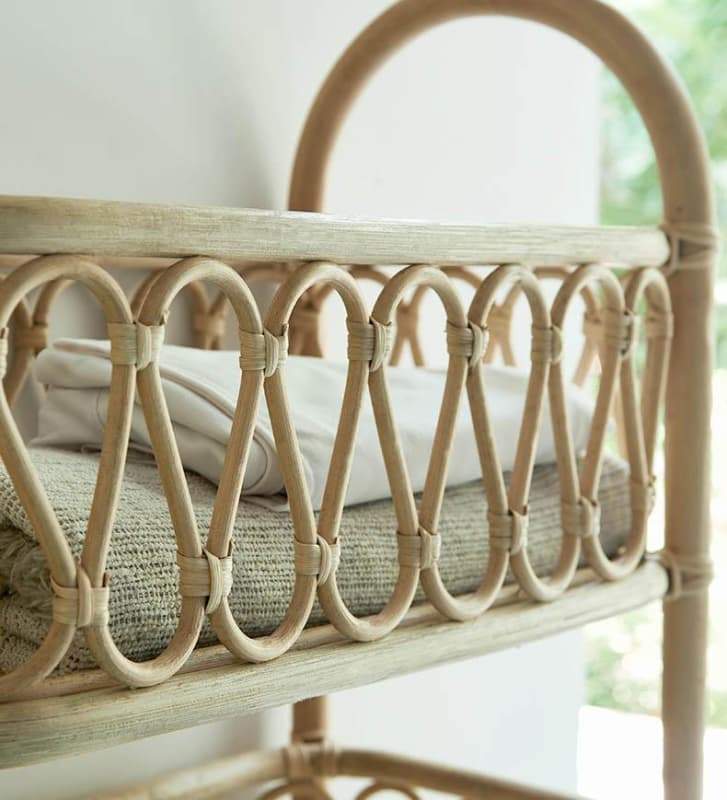 Alice Book Shelf - Book Shelf bathroom, book shelf, bookshelf, rattan, toiletries Made in USA