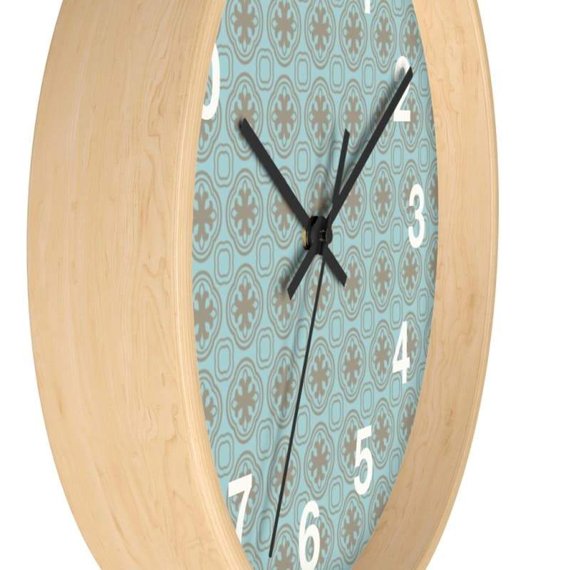 Arnaud Wall Clock - Home Decor Art & Wall Decor, art nouveau, black, blue, Clock Made in USA