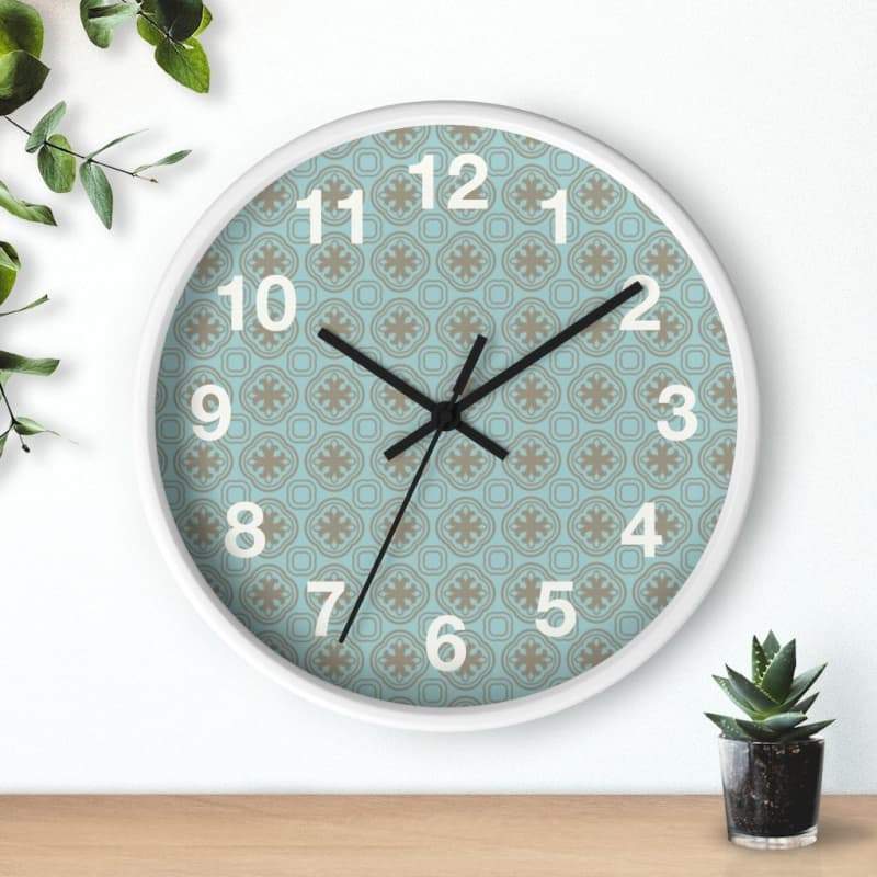 Arnaud Wall Clock - Home Decor Art & Wall Decor, art nouveau, black, blue, Clock Made in USA