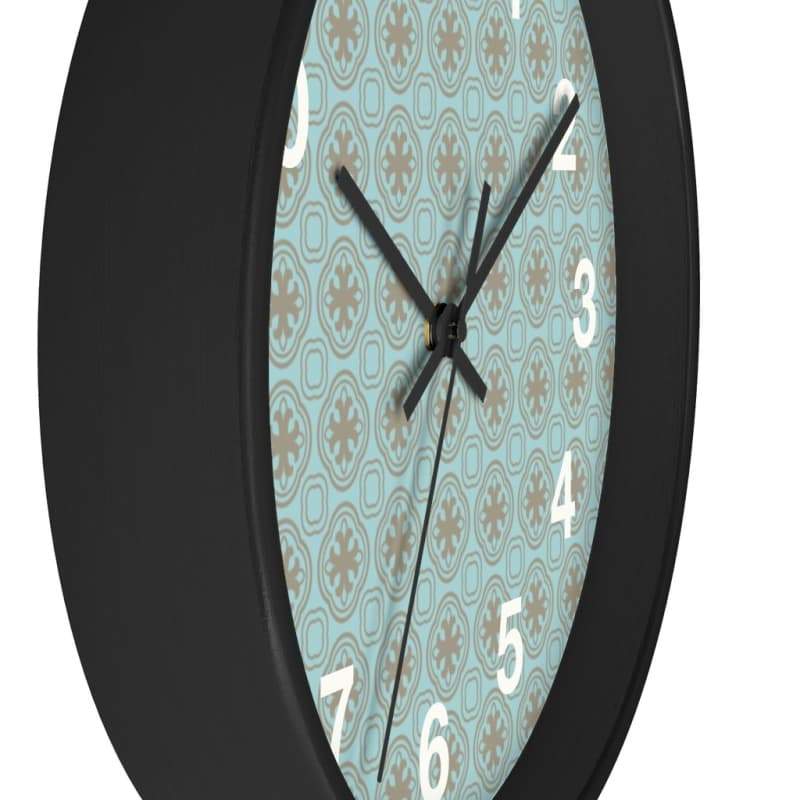 Arnaud Wall Clock - Home Decor Art & Wall Decor, art nouveau, black, blue, Clock Made in USA