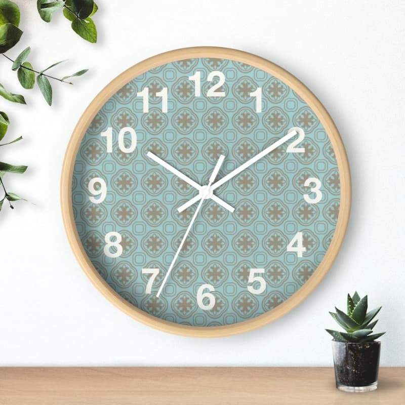 Arnaud Wall Clock - Home Decor Art & Wall Decor, art nouveau, black, blue, Clock Made in USA