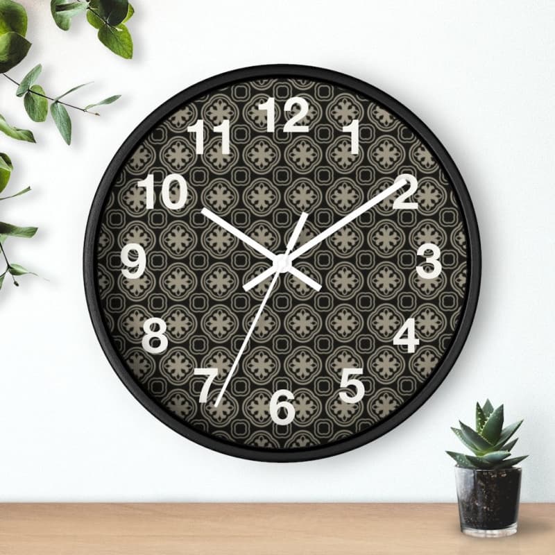 Arnaud Wall Clock - Home Decor Art & Wall Decor, Art Nouveau, Black, Clock, Hands Made in USA