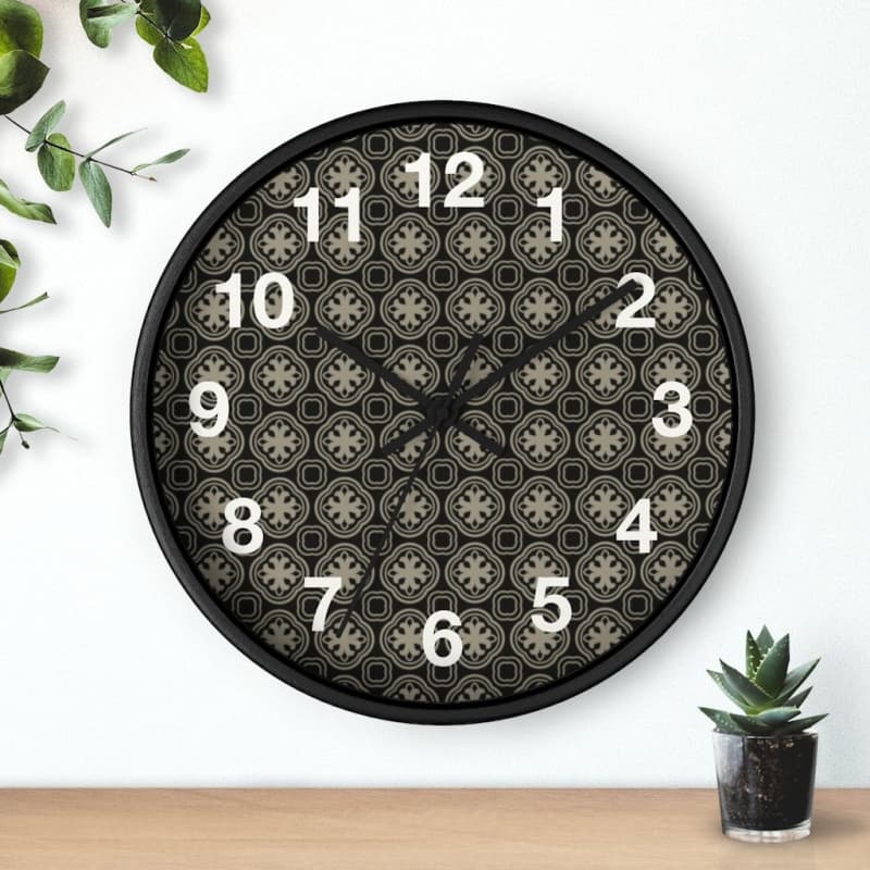 Arnaud Wall Clock - Home Decor Art & Wall Decor, Art Nouveau, Black, Clock, Hands Made in USA