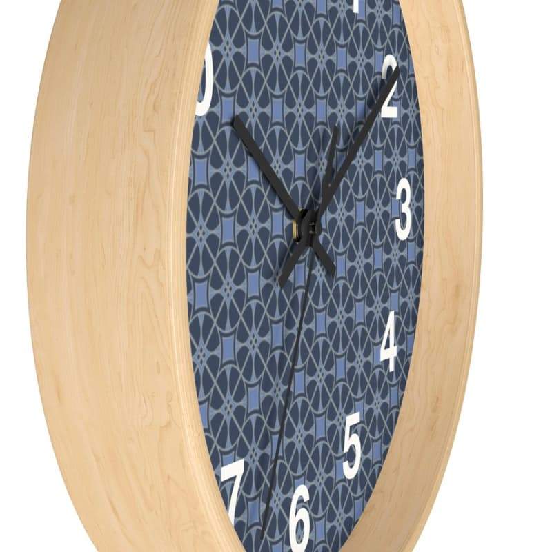 Helen Wall Clock - Home Decor Art & Wall Decor, Black, Blue, Clock, Clocks Made in USA