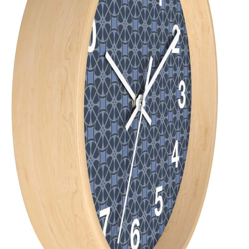 Helen Wall Clock - Home Decor Art & Wall Decor, Black, Blue, Clock, Clocks Made in USA