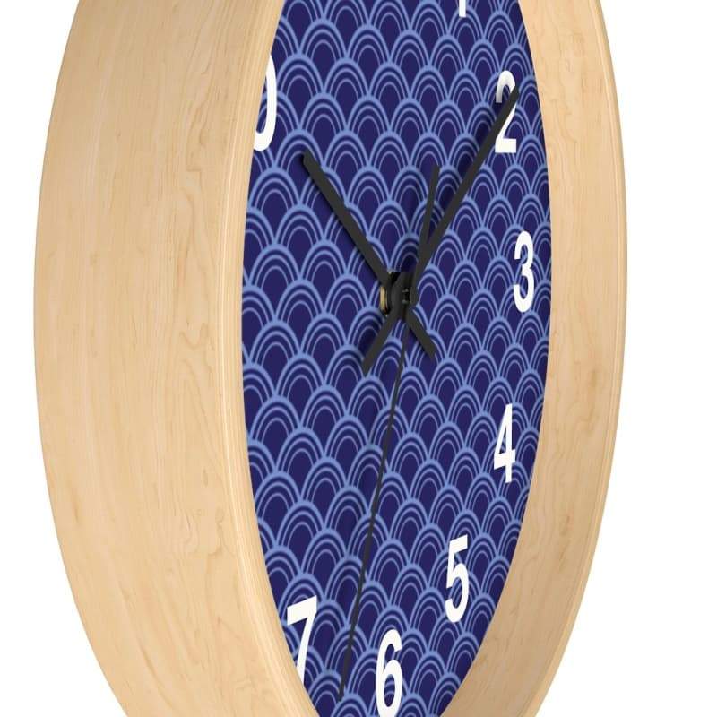 Jiro Wall Clock - Home Decor Art & Wall Decor, black, blue, Clock, Decor Made in USA