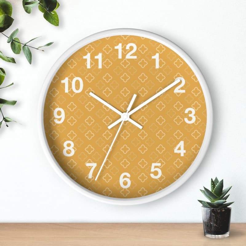 Marta Wall Clock - Home Decor Art & Wall Decor, Clock, Gold, Golden, Hands Made in USA