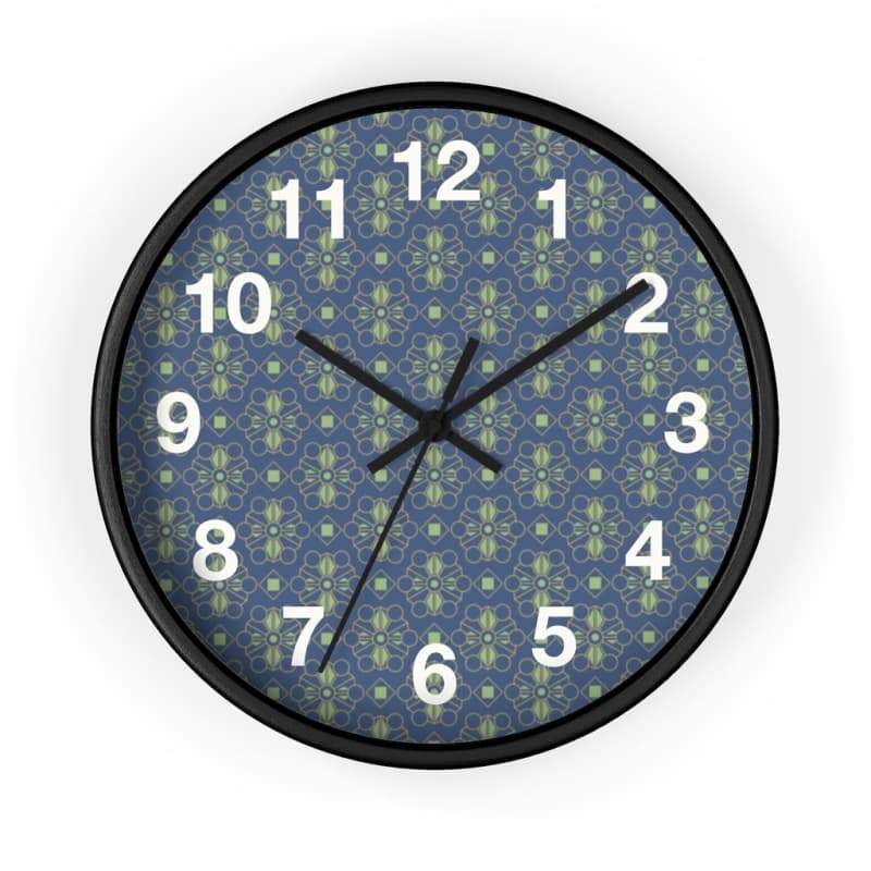 Mason Wall Clock - 10 / Black / Black - Home Decor Art & Wall Decor, Black, Blue, Clock, Clocks Made