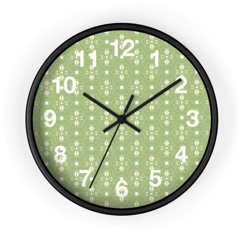 Mason Wall Clock - 10 / Black / Black - Home Decor Art & Wall Decor, Black, Clock, Design, Green 