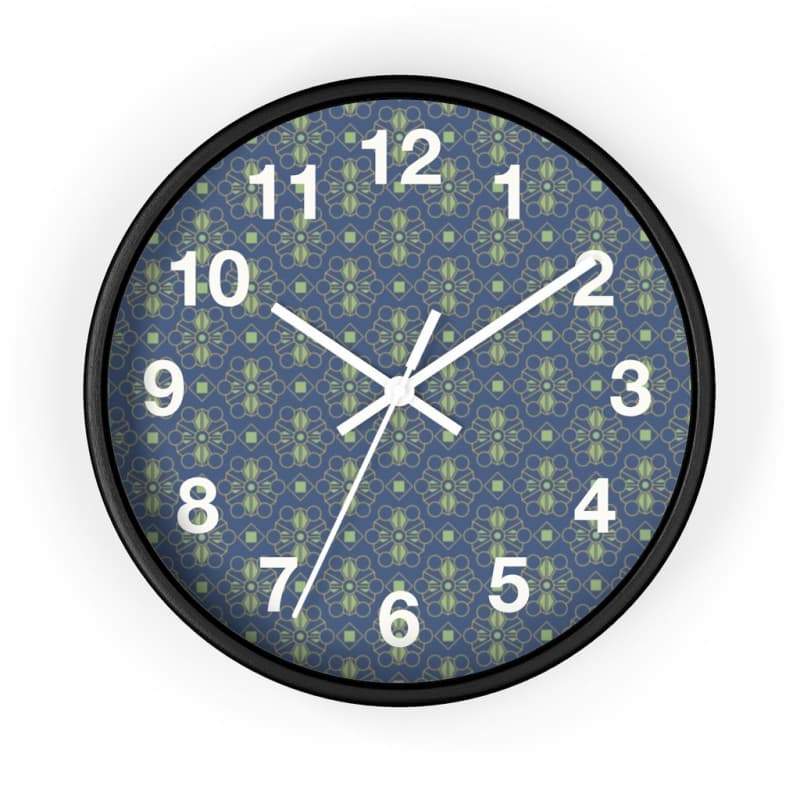 Mason Wall Clock - 10 / Black / White - Home Decor Art & Wall Decor, Black, Blue, Clock, Clocks Made
