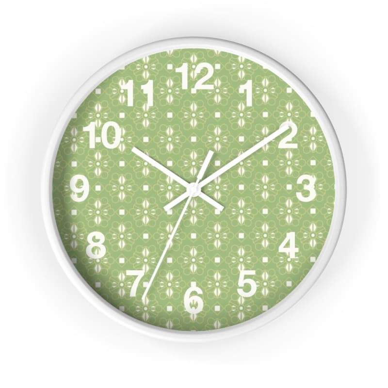 Mason Wall Clock - 10 / White / White - Home Decor Art & Wall Decor, Black, Clock, Design, Green 