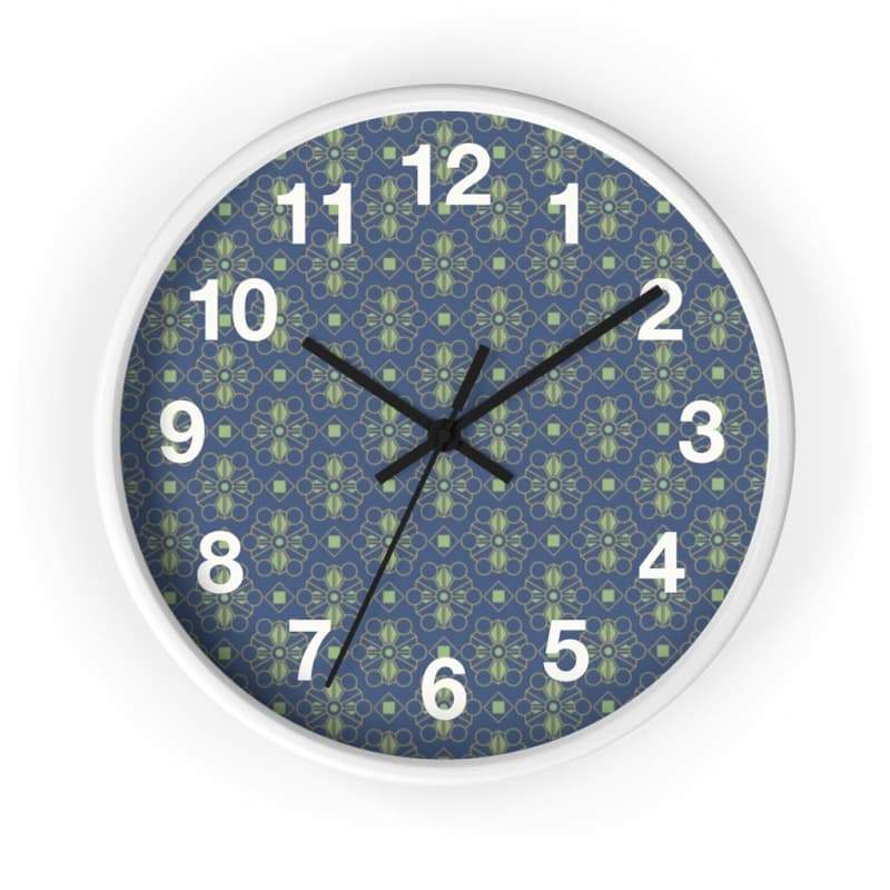 Mason Wall Clock - 10 / White / Black - Home Decor Art & Wall Decor, Black, Blue, Clock, Clocks Made