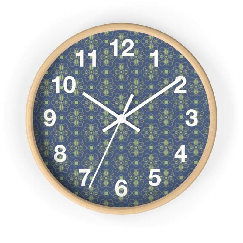 Mason Wall Clock - 10 / Wooden / White - Home Decor Art & Wall Decor, Black, Blue, Clock, Clocks 