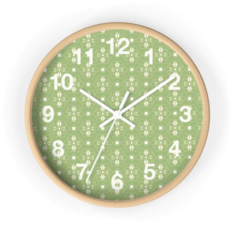 Mason Wall Clock - 10 / Wooden / White - Home Decor Art & Wall Decor, Black, Clock, Design, Green 