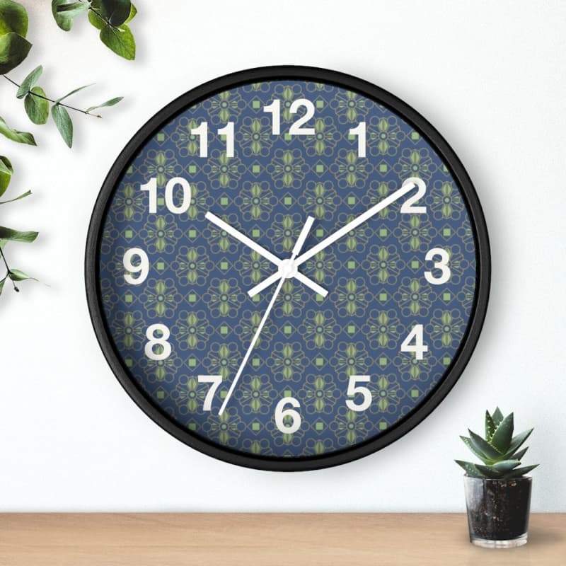 Mason Wall Clock - Home Decor Art & Wall Decor, Black, Blue, Clock, Clocks Made in USA