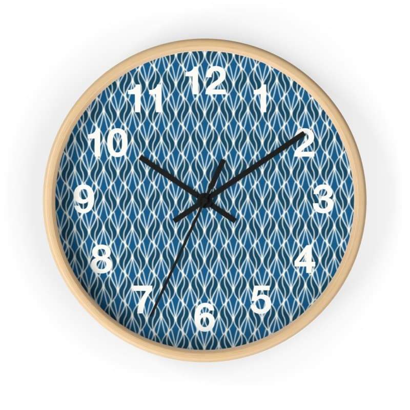Skylar Wall Clock - 10 / Wooden / Black - Home Decor Art & Wall Decor, black, blue, Clock, decor 