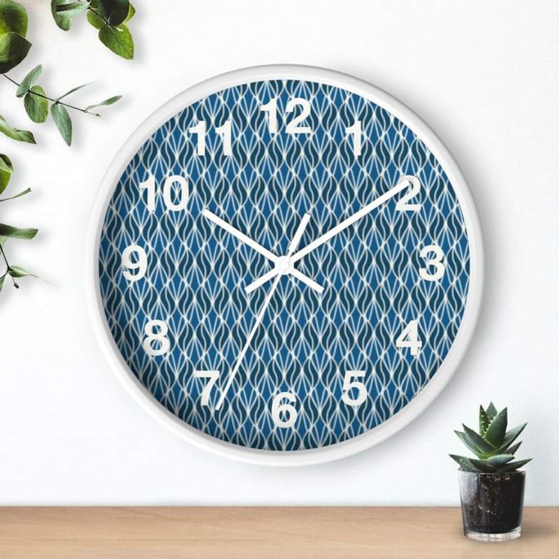 Skylar Wall Clock - Home Decor Art & Wall Decor, black, blue, Clock, decor Made in USA