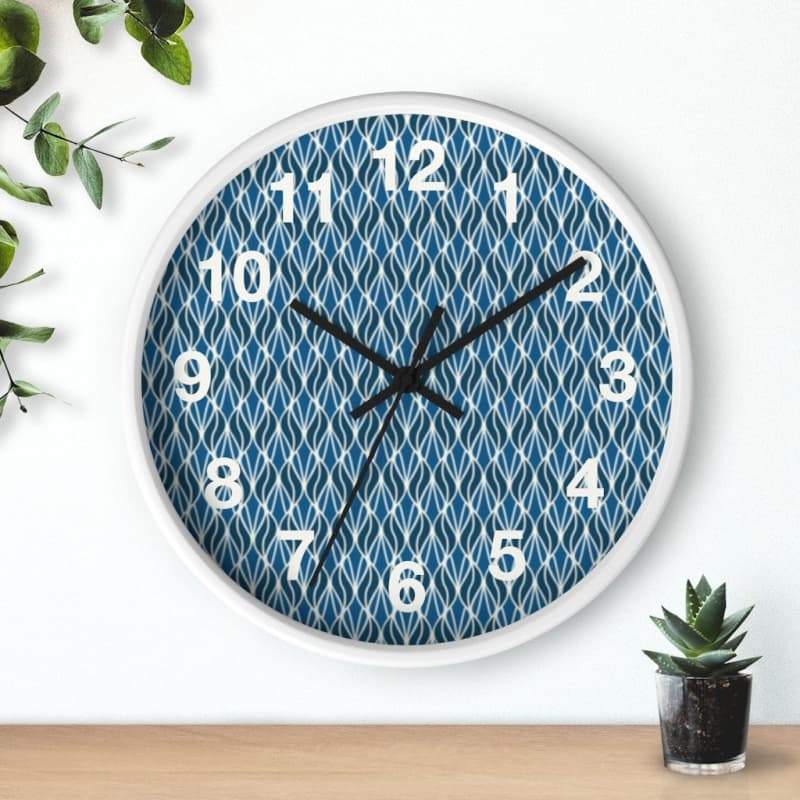 Skylar Wall Clock - Home Decor Art & Wall Decor, black, blue, Clock, decor Made in USA