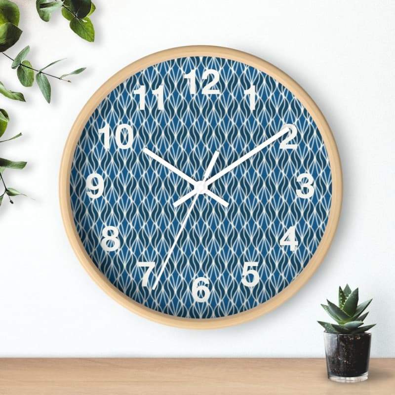 Skylar Wall Clock - Home Decor Art & Wall Decor, black, blue, Clock, decor Made in USA