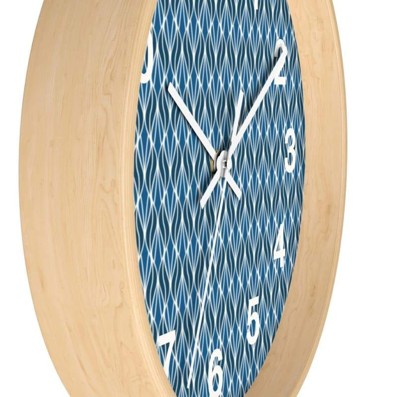 Skylar Wall Clock - Home Decor Art & Wall Decor, black, blue, Clock, decor Made in USA