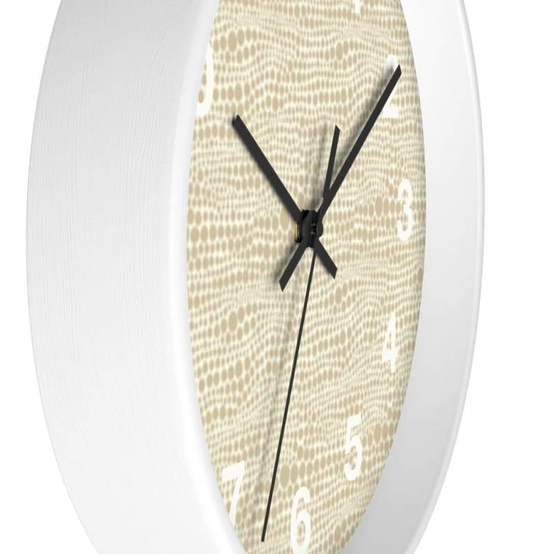 Tamara Wall Clock - Home Decor Art & Wall Decor, Beachy, Beige, Black, Circles Made in USA