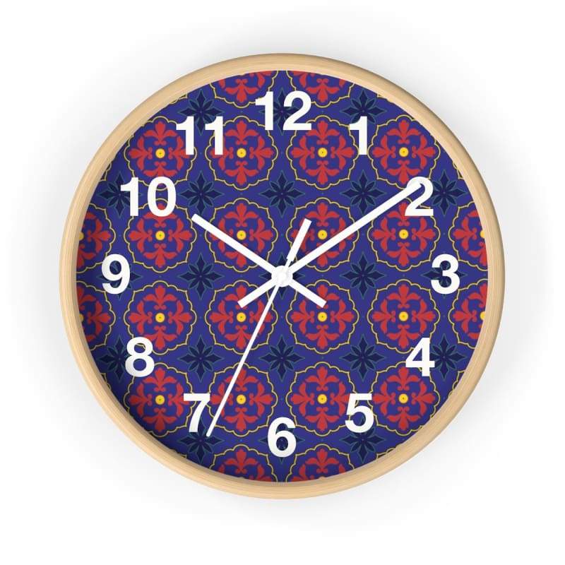 Telo Wooden Wall Clock CW12 - 10 in / Wooden / White - Home Decor