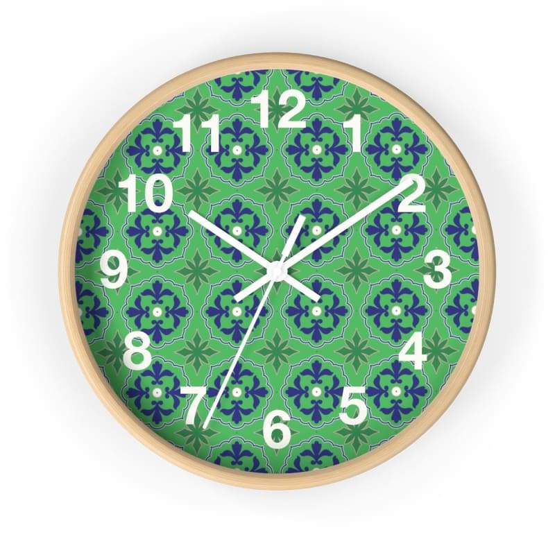 Telo Wooden Wall Clock CW6 - 10 in / Wooden / White - Home Decor