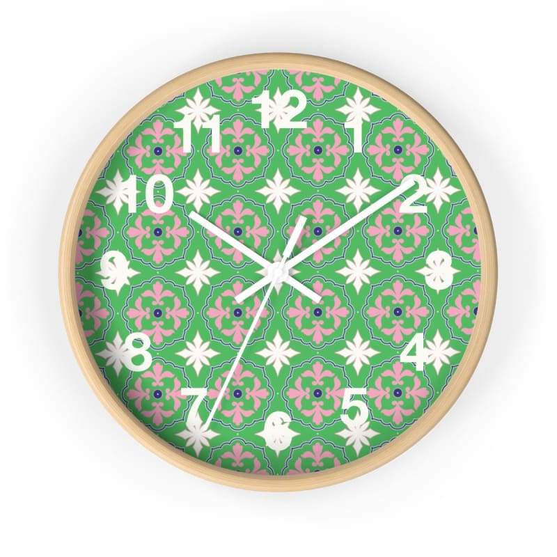Telo Wooden Wall Clock CW7 - 10 in / Wooden / White - Home Decor