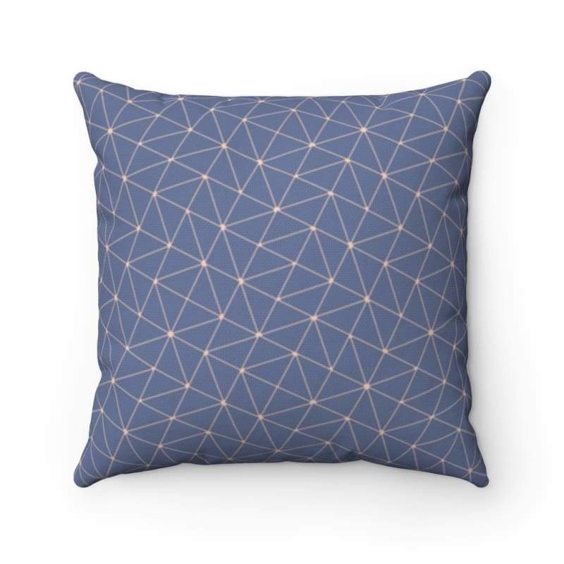 Urban Collection Abby Woven Throw Pillow - 14 x 14 - Throw Pillow Blue, Decor, Geometric, Home & 